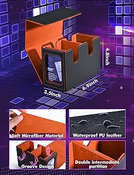 HSMH MTG デッキボックス コマンダーディスプレイ2枚付き310枚以上対応 HSMH MTG デッキボックス コマンダーディスプレイ2枚付き310枚